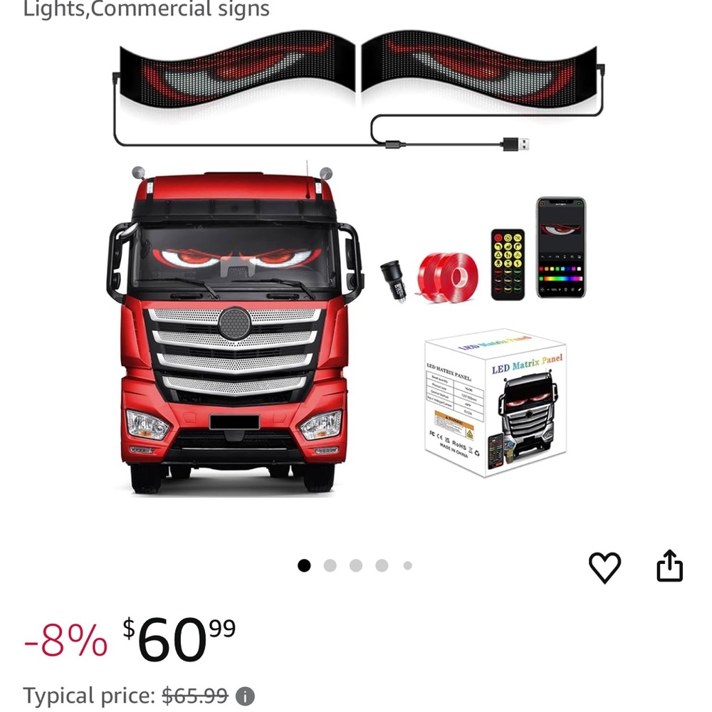 Red LED Matrix Panel for Vehicles